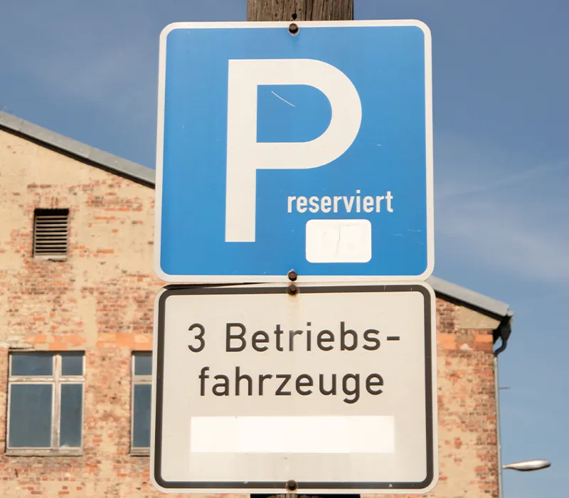 Parkplatz Verkehrsschild
